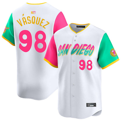 S.Diego Padres #98 Randy Vasquez Player City Connect Limited Baseball Jerseys