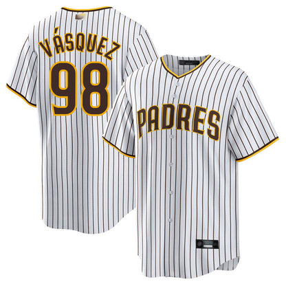 S.Diego Padres #98 Randy Vasquez Player Replica Home Baseball Jerseys