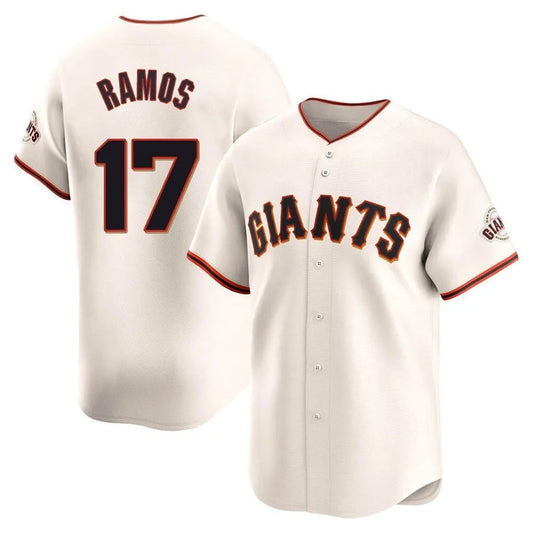S.Francisco Giants #17 Heliot Ramos Player Cream Home Limited Baseball Jerseys