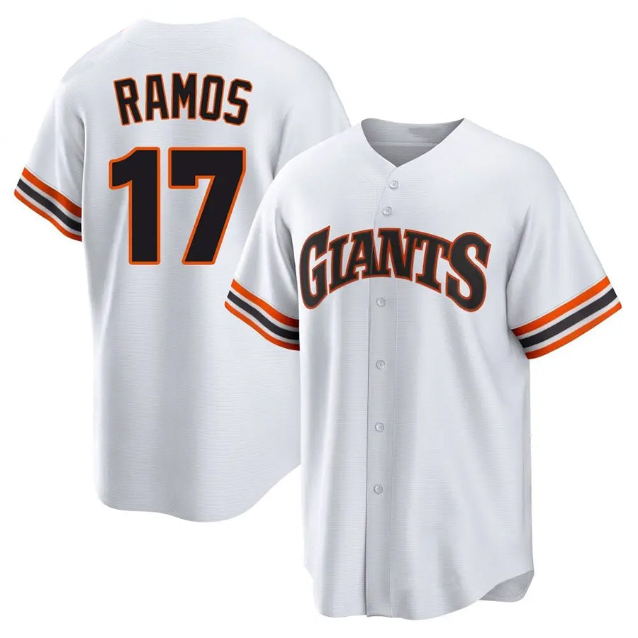 S.Francisco Giants #17 Heliot Ramos Player White City Connect Home Baseball Jerseys