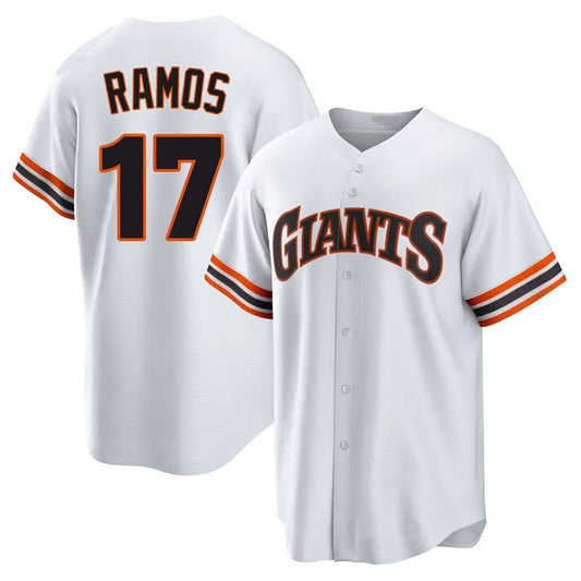 S.Francisco Giants #17 Heliot Ramos Player White City Connect Home Baseball Jerseys