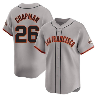 S.Francisco Giants #26 Matt Chapman Player Gray Game Baseball Jerseys