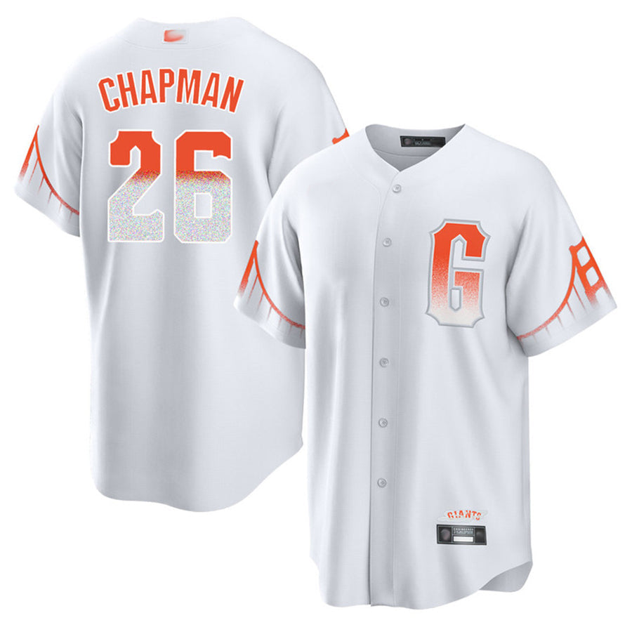 S.Francisco Giants #26 Matt Chapman Player White City Connect Baseball Jerseys