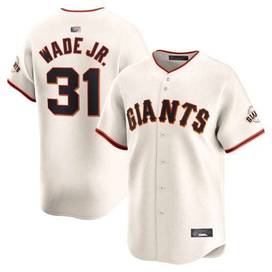 S.Francisco Giants #31 LaMonte Wade Jr. Player Cream Home Limited Baseball Jerseys