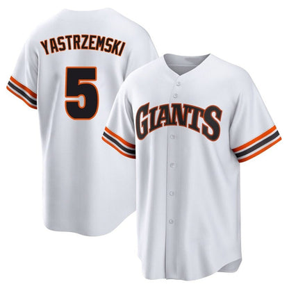 S.Francisco Giants #5 Mike Yastrzemski Player White City Connect Home Baseball Jerseys
