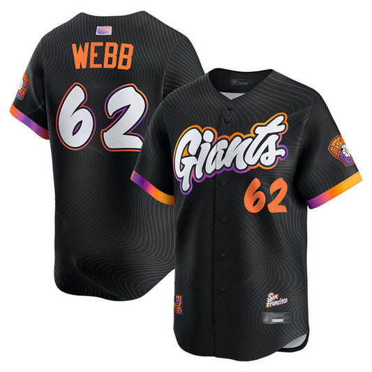 S.Francisco Giants #62 Logan Webb Player City Connect Limited Baseball Jerseys
