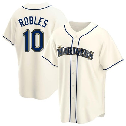 S.Mariners #10 Victor Robles Player Cream Replica Baseball Jerseys
