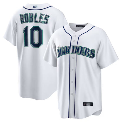 S.Mariners #10 Victor Robles Player White Home Replica Baseball Jerseys