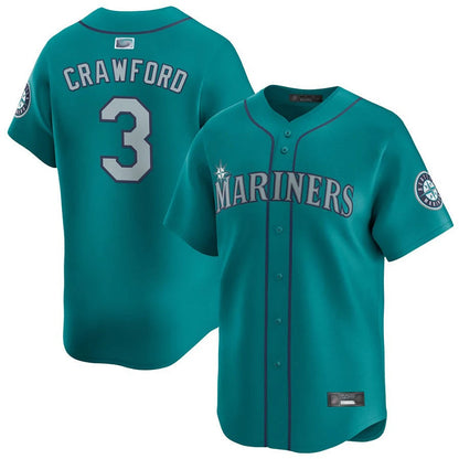 S.Mariners #3 J.P. Crawford Player Navy All Star Game Baseball Jerseys