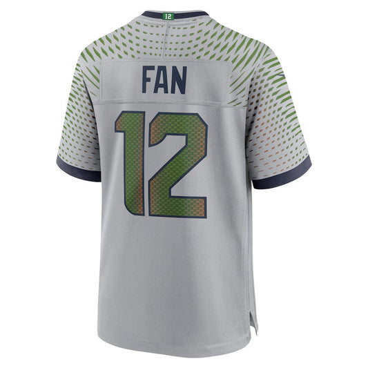 S.Seahawks #12 12s FAN Player Grey Rivalries Collection Game Football Jerseys