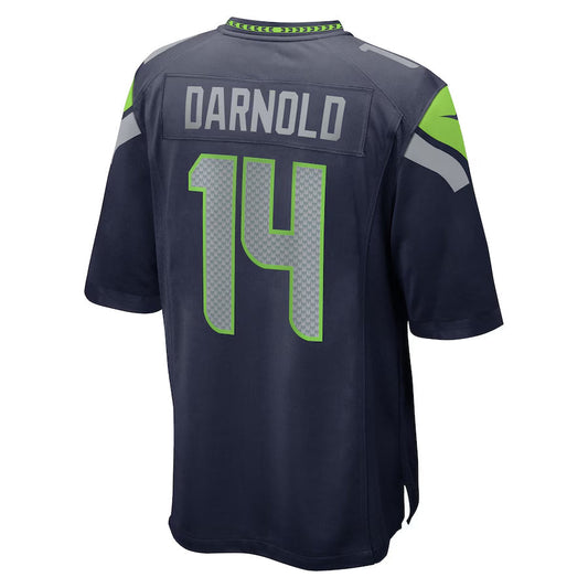 S.Seahawks #14 Sam Darnold Player Navy Home Game Football Jerseys