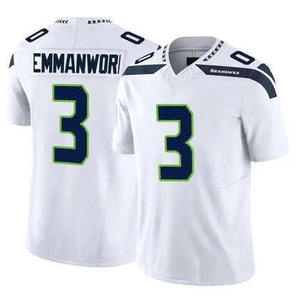 S.Seahawks #3 Nick Emmanwori Player White Vapor F.U.S.E. Limited Football Jerseys