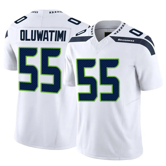 S.Seahawks #55 Olu Oluwatimi Player White Vapor F.U.S.E. Limited Football Jerseys