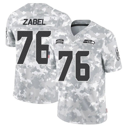 S.Seahawks #76 Grey Zabel Player Arctic Camo Salute to Service Limited Football Jerseys