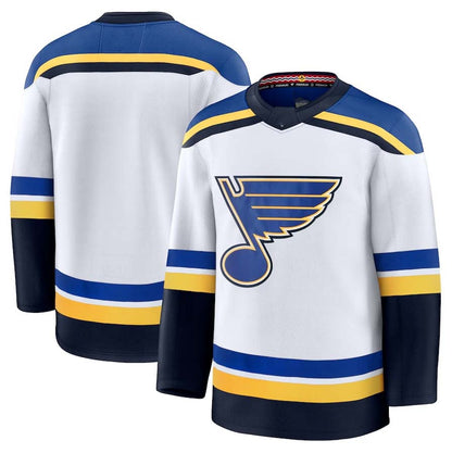 St. L.Blues Fanatics Blank Player Game Jersey - White Stitched American Hockey Jerseys