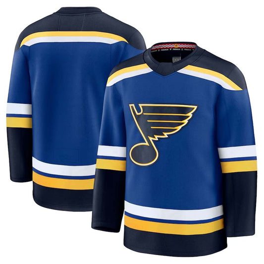 St. L.Blues Fanatics Blank Player Game Jersey - Blue Stitched American Hockey Jerseys