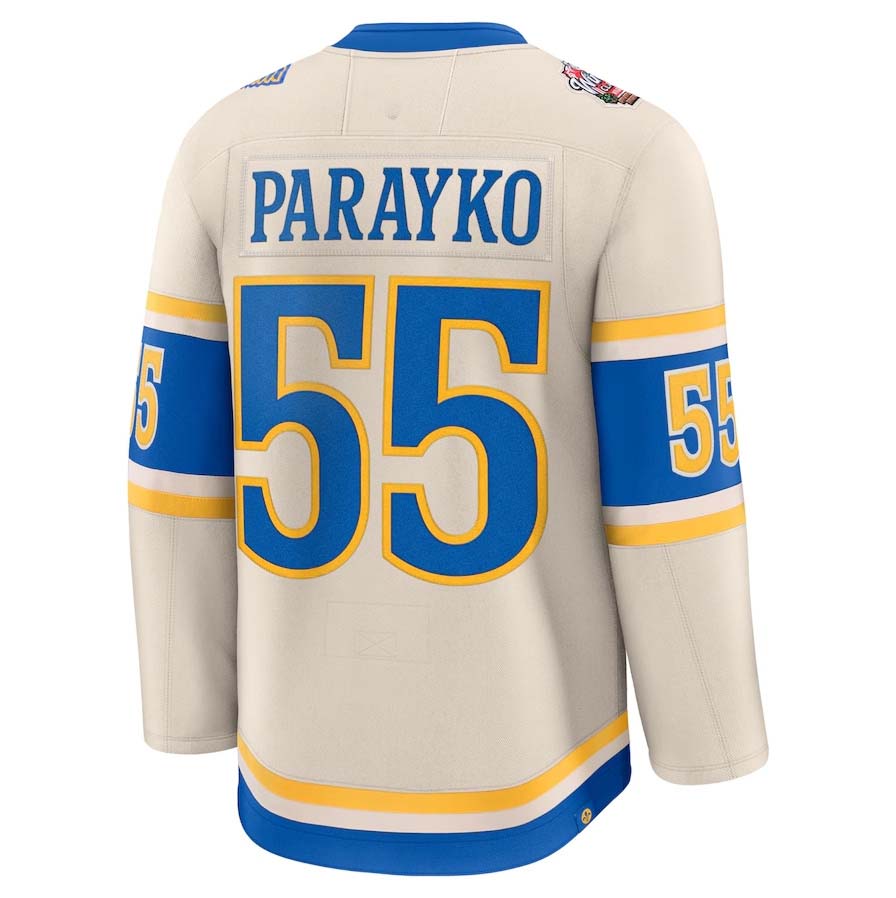 St. L.Blues #55 Colton Parayko Fanatics 2025 Winter Classic Premium Player Jersey - Cream Stitched American Hockey Jerseys