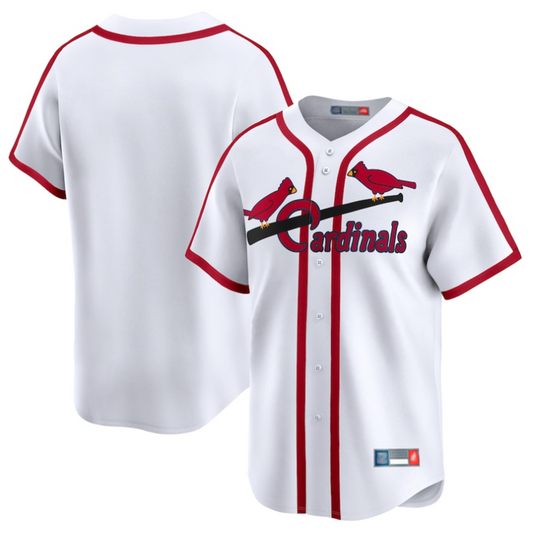 St.Louis Cardinals Blank Player White Cooperstown Collection Limited Baseball Jerseys