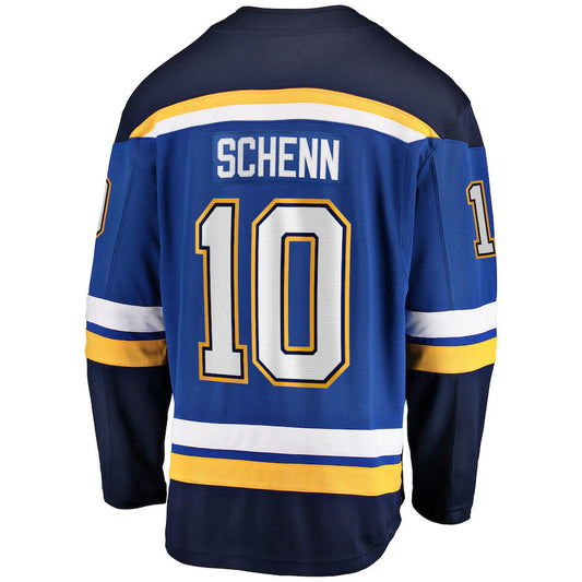 St. L.Blues #10 Brayden Schenn Player Fanatics Home Breakaway Blue Hockey Jerseys