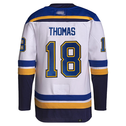 St. L.Blues #18 Robert Thomas Player Fanatics Home Breakaway White Hockey Jerseys