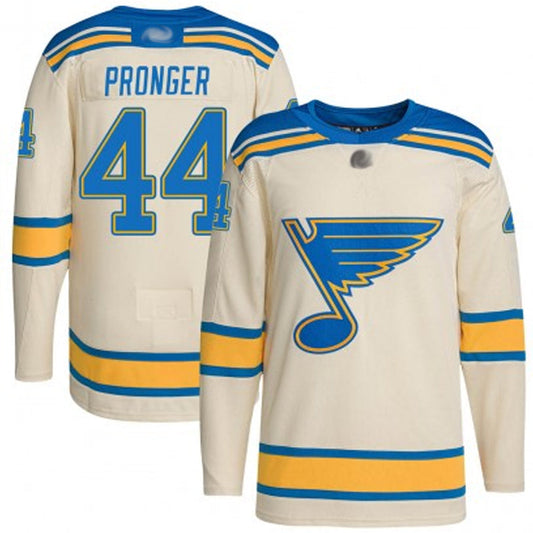 St. L.Blues #44 Chris Pronger Player Cream Classic Breakaway Hockey Jerseys