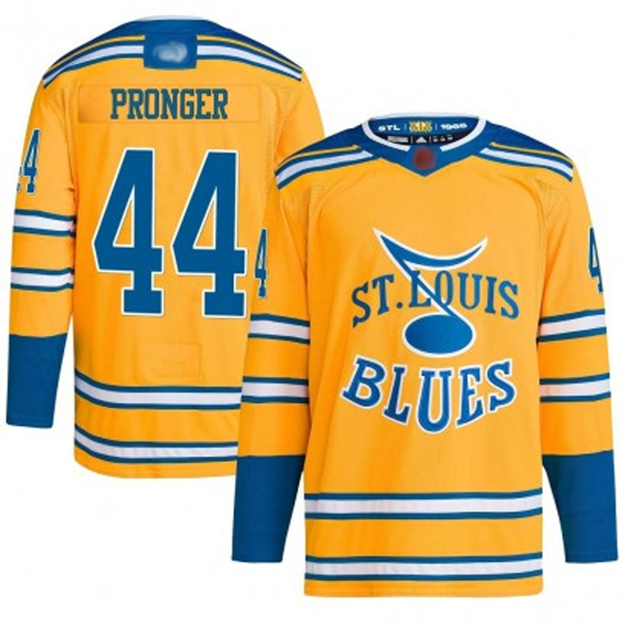 St. L.Blues #44 Chris Pronger Player Fanatics Yellow Special Edition Hockey Jerseys