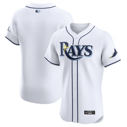 TB.Rays Blank Player White Home Limited Elite Baseball Jerseys