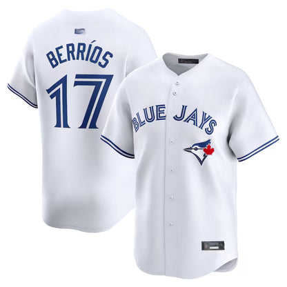 T.Blue Jays #17 Jose Berrios Player White Home Limited Baseball Jerseys