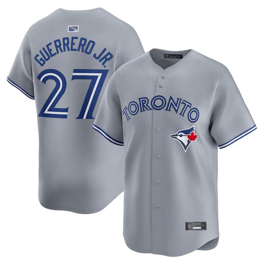 T.Blue Jays #27 Vladimir Guerrero Jr. Player Home Limited Gray Baseball Jerseys