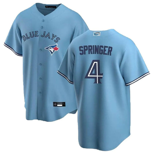 T.Blue Jays #4 George Springer Player Replica Blue Game Baseball Jerseys
