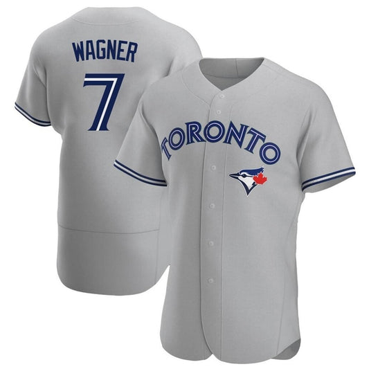 T.Blue Jays #7 Will Wagner Player Gray Home Limited Elite Baseball Jerseys