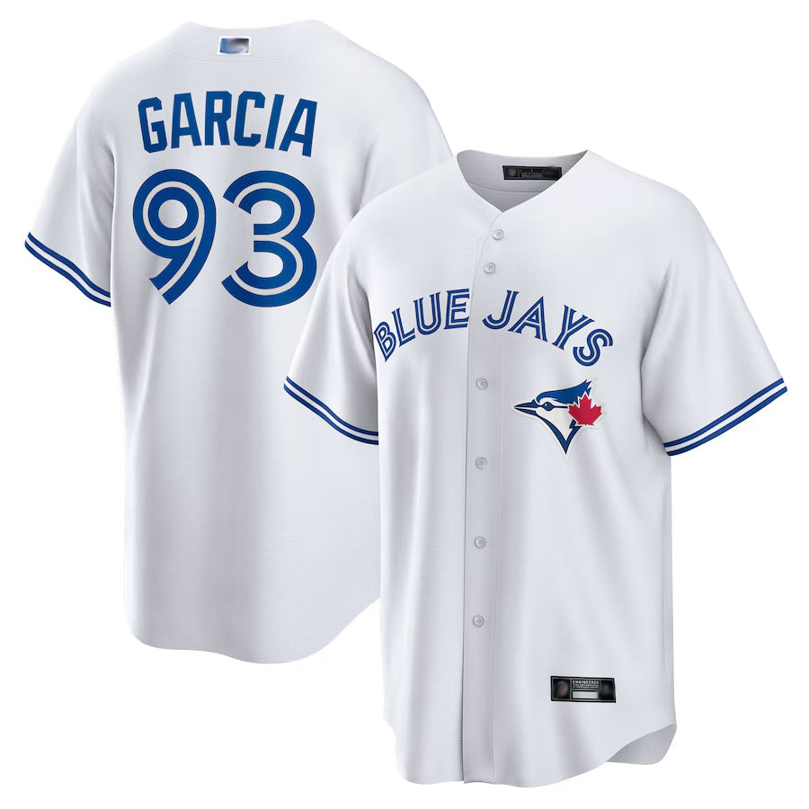 T.Blue Jays #93 Yimi Garcia Player White Home Replica Baseball Jerseys