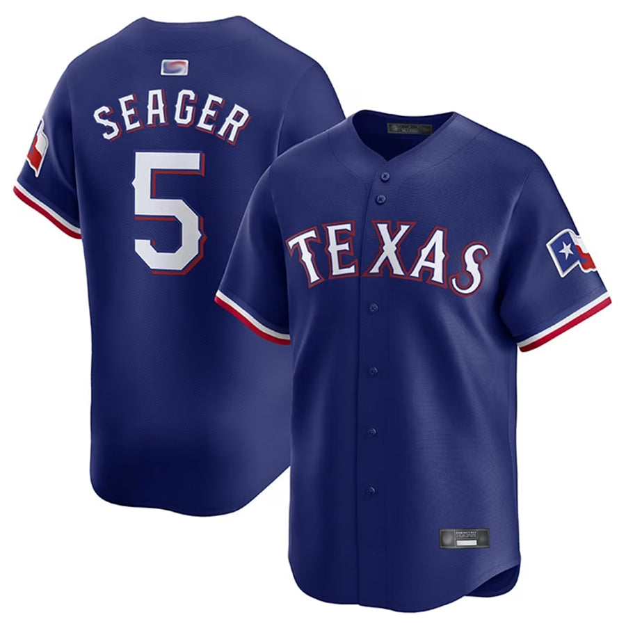 T.Rangers #5 Corey Seager Player Navy Limited Home Baseball Jerseys