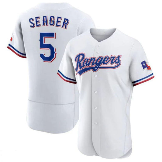 T.Rangers #5 Corey Seager Player White Home Limited Elite Baseball Jerseys
