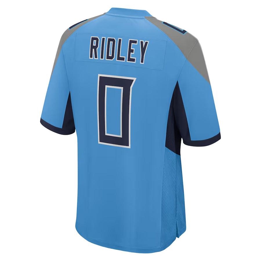 T.Titans #0 Calvin Ridley Player Light Blue Home Game Football Jerseys