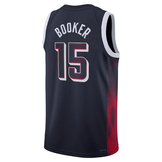 USA Basketball #15 Devin Booker Unisex Swingman Player Jersey - Navy Stitched American Basketball Jersey
