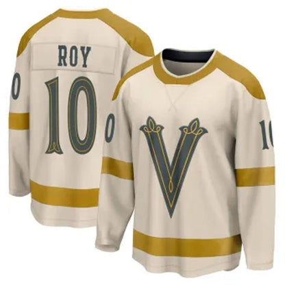 V.Golden Knights #10 Nicolas Roy Player Fanatics Cream Classic Breakaway Hockey Jerseys