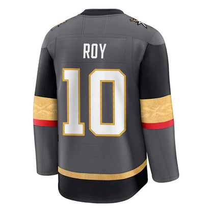 V.Golden Knights #10 Nicolas Roy Player Fanatics Home Breakaway Gray Hockey Jerseys