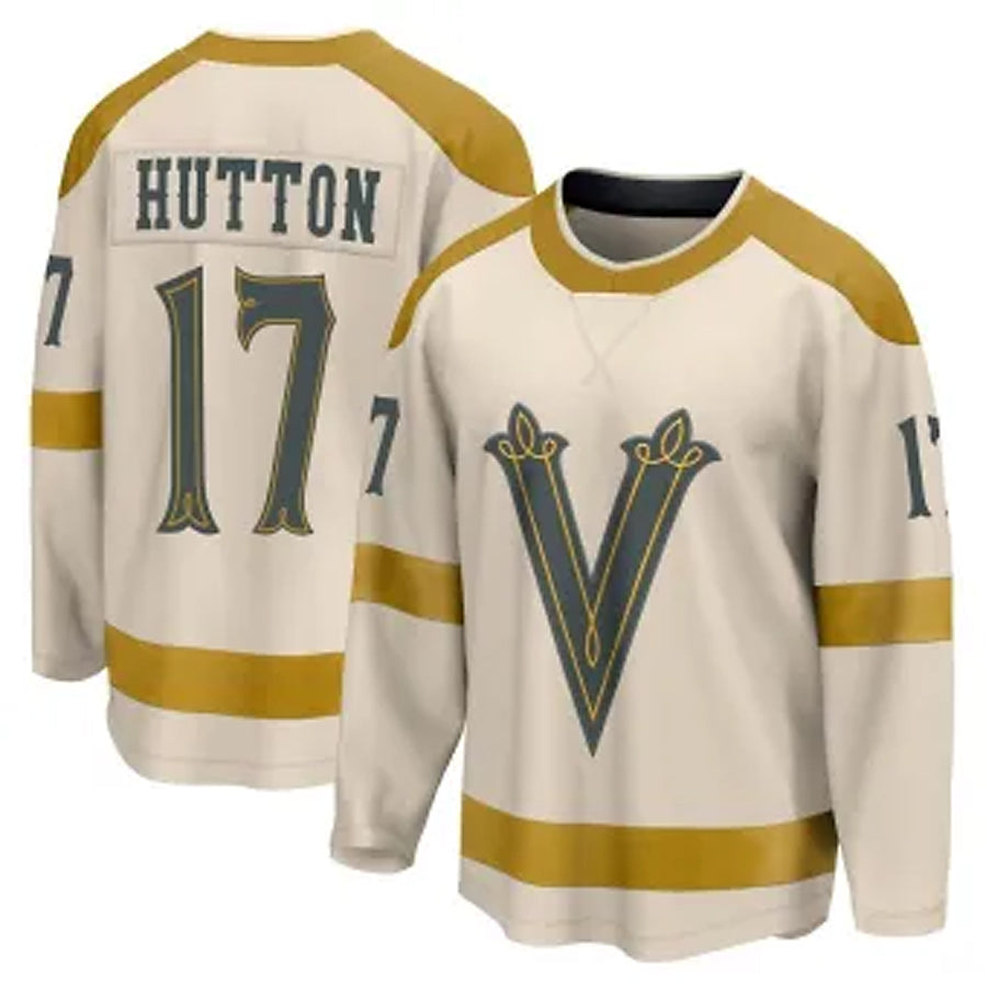 V.Golden Knights #17 Vegas Golden Player Fanatics Cream Classic Breakaway Hockey Jerseys
