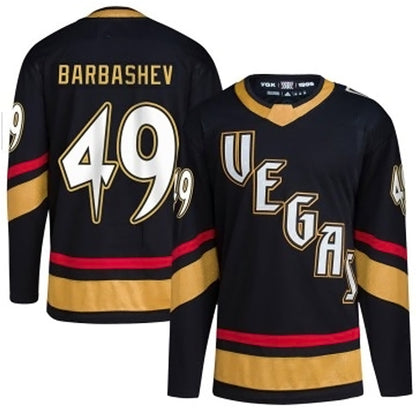 V.Golden Knights #49 Ivan Barbashev Player Reverse Retro Black Hockey Jerseys