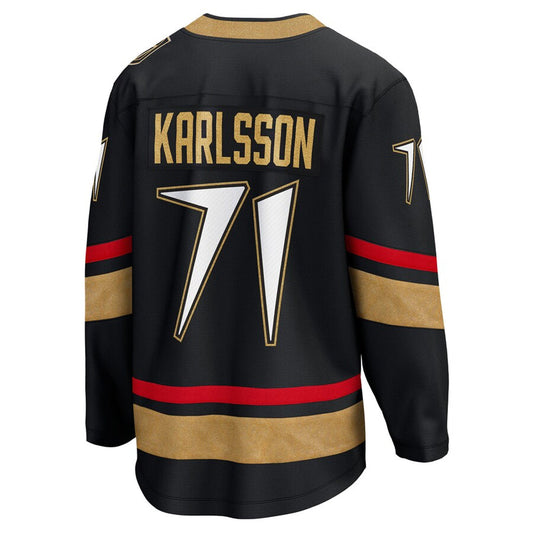 V.Golden Knights #71 William Karlsson Player Fanatics Black Special Edition Breakaway Hockey Jerseys
