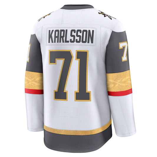 V.Golden Knights #71 William Karlsson Player Fanatics Home Premium White Hockey Jerseys