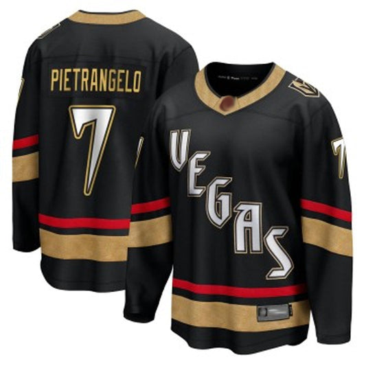 V.Golden Knights #7 Alex Pietrangelo Player Black Reverse Retro Hockey Jerseys