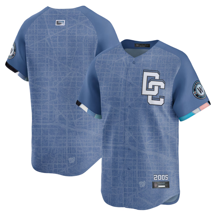 W.Nationals Blank Player City Connect Limited Baseball Jerseys
