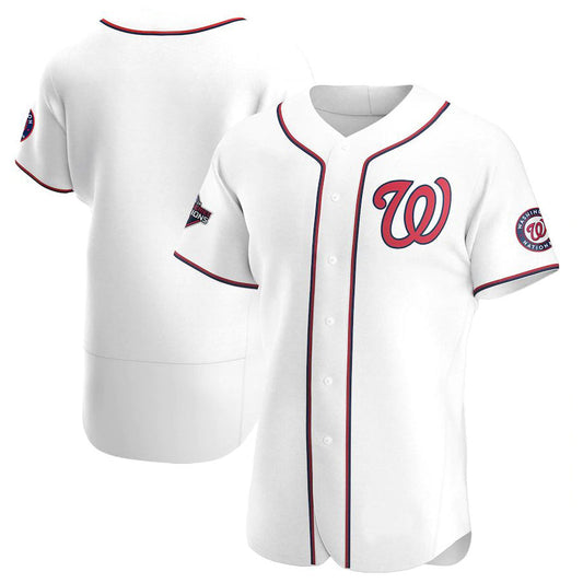W.Nationals Blank Player White Home Limited Baseball Jerseys