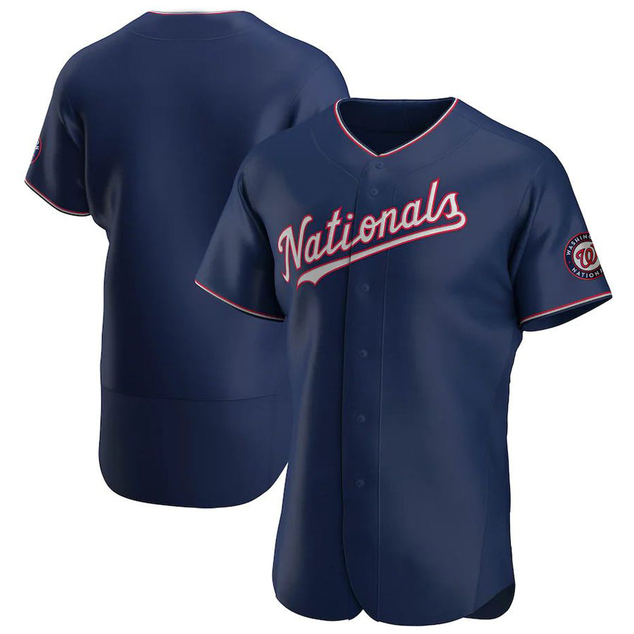 W.Nationals Blank Player Navy Home Limited Elite Baseball Jerseys